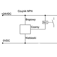 Zbliżeniowy czujnik indukcyjny  NPN