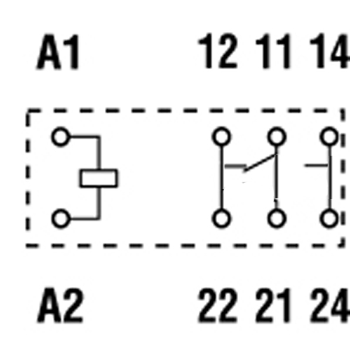 Przekaźniki Finder 40.61_schemat