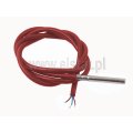 3 przewodowy czujnik temperatury PT100; gilza 5x45mm; przewód 120cm