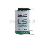  Bateria litowa LS14250 3PFRP; 3.6V;1/2AA; 14.55x25.15mm; minus 2-piny