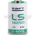  Bateria litowa LS14250; 3.6V; 800mAh; 1/2AA; 14.4x25.9mm