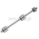Czujnik poziomu; metalowy; pionowy; długość 275mm; styk 2x NO;  50VDC; 0.2A