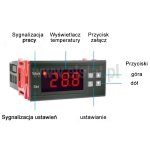 Elektroniczny regulator temperatury; sonda NTC; pomiar do 110 st.C; 230V; AC