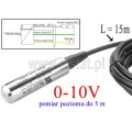 Hydrostatyczna sonda poziomu wody; pomiar 0-5m; wyjście 0-10V; kabel 15 m