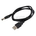 Kabel  DC 2.1/ 5.5 z wtykiem  USB l=130cm