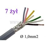 Kabel  sterowniczy LIYCY 7x1mm; ekran; 7 żył
