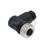 Kątowe złącze do czujników; gniazdo M12; żeńskie; 5 polowe; PG7