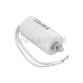 Kondensator silnikowy z przewodami; 5uF; 450 V AC; 63mm; fi 35mm