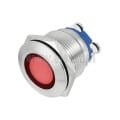  Kontrolka czerwona LED; 16mm; 230VAC; wandaloodporna 
