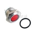  Kontrolka LED, czerwona, 16mm, 230V; AC; wandaloodporna 