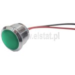  Kontrolka zielona; 230V AC; 16mm; moduł LED fi=18mm 