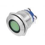  Kontrolka zielona LED; 16mm; 230VAC; wandaloodporna 