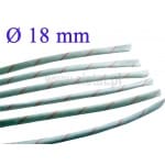 Koszulka elektroizolacyjna;  jedwab szklany z kauczukiem silikonowym; średnica 18mm; długość 1m 