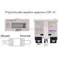 Elektroniczny licznik impulsów; LCD 6 cyfrowy; sterowanie napięciem 230V