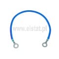 Linka uziemiająca 4mm2  250mm niebieska