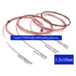 Mini czujnik temperatury PT100; 1,5x10mm; metalowa obudowa;2- przewodowy