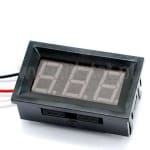 Woltomierz elektroniczny; LED; kolor czerwony; pomiar DC; 3- 30V; zasilanie z mierzonego napięcia