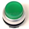 M22-DLH-G; napęd przycisku; chwilowy; kolor zielony; podświetlany; wystający