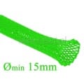 Oplot poliestrowy 15mm/25mm; zielony