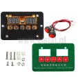 Podwójny timer 12V; przekaźnik 10A/250VAC; regulacja czasu: 1s-999h; LED czerwony