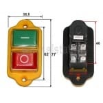 Przełącznik elektromagnetyczny; DKLD DZ6; 4-piny; I=15 A/ 250VAC