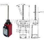 Wyłącznik krańcowy; SN4100-SP-B;  dławik PG13.5