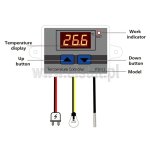 Regulator temperatury; sonda NTC w zestawie; 50°C~110°C; 24V