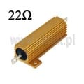  Rezystor mocy; drutowy; 25W; 22 Ohm; radiator aluminiowy