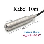 Sonda hydrostatyczna; 0-10V; poziom 2m; kabel 10m