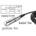 Sonda hydrostatyczna; 0-10V; poziom do 4m; kabel 5m