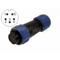 SP1310/S5, złącze przemysłowe, gniazdo na kabel, 5 piny, 4A