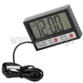  Termometr LCD z zegarem, pomiar od -10 do +50stC