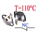Termostat bimetaliczny 16A; zakres: 110°C; NC; konektory pionowe