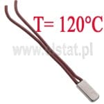 Termostat 120°C; bimetaliczny; metalowy; 6A/250V; NC