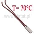 Termostat 70°C; bimetaliczny; metalowy; 6A/250V; NC