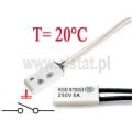 Termostat bimetaliczny; 20°C; 5A/250V; NO; KSD9700