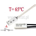 Termostat bimetaliczny; 65°C; 5A/250V; NO; KSD9700
