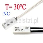 KSD9700; termostat 30°C; bimetaliczny; 5A/250V; NC