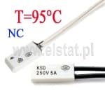 KSD9700; termostat 95°C; bimetaliczny; 5A/250V; NC