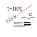 KSD9700; termostat 110°C; bimetaliczny; 5A/250V; NC