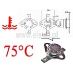 Termostat bimetaliczny; zakres: 75°C; typ KSD301A; 10A; NC 