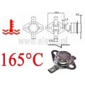 Termostat bimetaliczny; zakres: 165°C; typ KSD301A; 10A; NC 