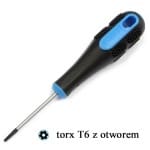 Wkrętak Proskit T6Hx50 TORX-H, z otworem