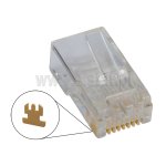 Wtyk telef. 8P 8C  RJ45 ( kat.6E ) DRUT