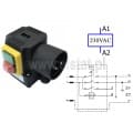 Włącznik elektromagnetyczny; 1- FAZA; KOA2Y; z wtyczką; I=16 A/230 VAC