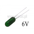 Żarówka  6V    50mA  miniaturowa zielona   